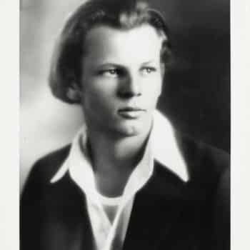 Portrait-Fotografie von einem jungen Jackson Pollock (1928)