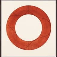 Robert Mangold: "Ring Image A" (2008), limitierte Farbradierung auf Bütten
