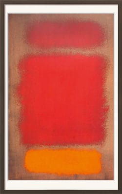 Abstrakte Malerei "Untitled" (1968) von Mark Rothko, Giclée auf Papier