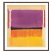 Abstrakte Farbfeldmalerei "Untitled (Violet, Black, Orange, Yellow on White and Red)" (1949) von Mark Rothko