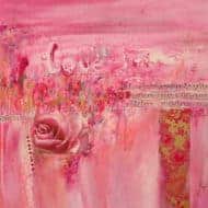 Abstraktes Mixed Media Gemälde „Love II“ von Xiaoyang Galas