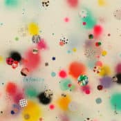 Abstraktes Mixed Media Gemälde „Infinity“ von Xiaoyang Galas