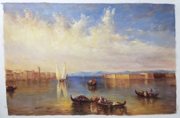 Beispiel handgemalte Gemälde-Reproduktion 'Campo Santo - Venedig' von William Turner