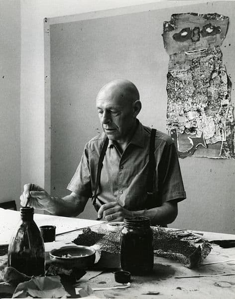 Jean Dubuffet in seinem Atelier in Vence an der Côte d’Azur 1960