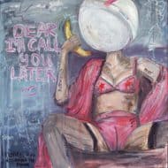 Expressives Gemälde „Dear, I'll call you later!“ (2018) von Anna Poliakova, Öl auf Leinwand