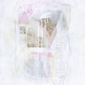 Abstraktes Acrylgemälde „Better Dipped In Milk Painting“ (2019) von Linda O'Neill