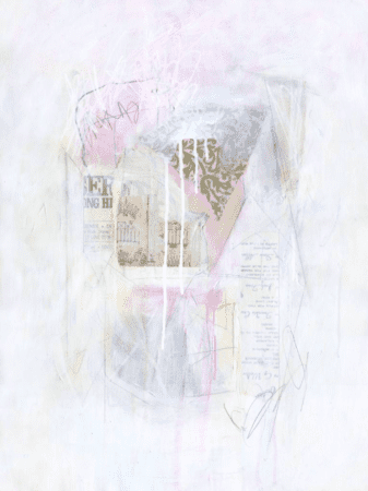 Dipinto acrilico astratto &quot;Better Dipped In Milk Painting&quot; (2019) di Linda O&#39;Neill