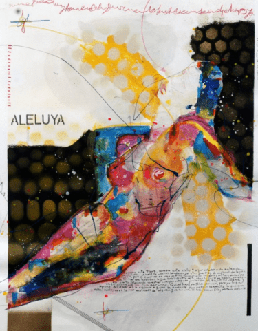 Abstraktes Aktgemälde „Aleluya Painting“ (2019) von Jaume Muñoz