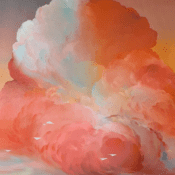 Verträumtes Himmelsbild „Migration / The Symphony Painting“ (2021) von Julia Martynova, Öl auf Leinwand, Abstrakte Malerei