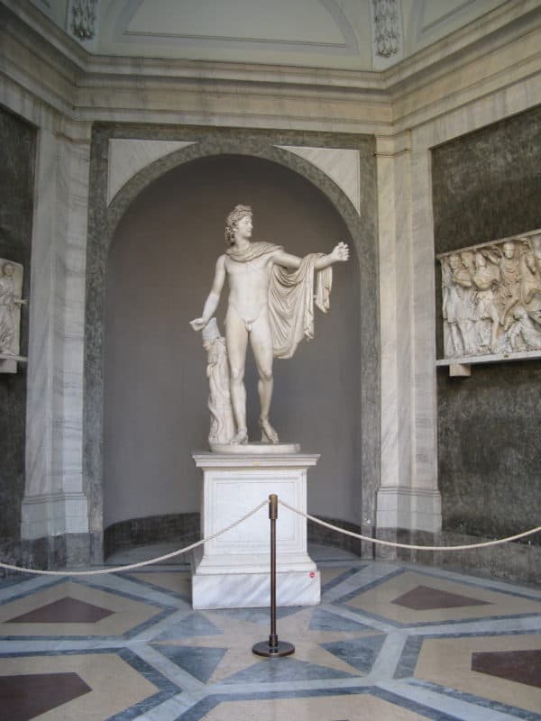 Griechische Statue Apollo von Belvedere im Vatikan Museum