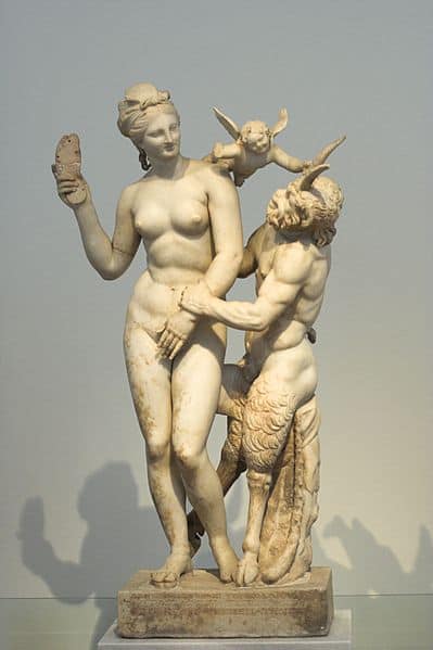 Aphrodite, Pan and Eros., National Archaeologicka Museum in Athen