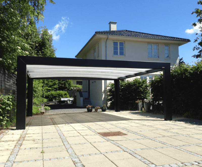 Carport Design Trends aus Metall - Made in Dänemark