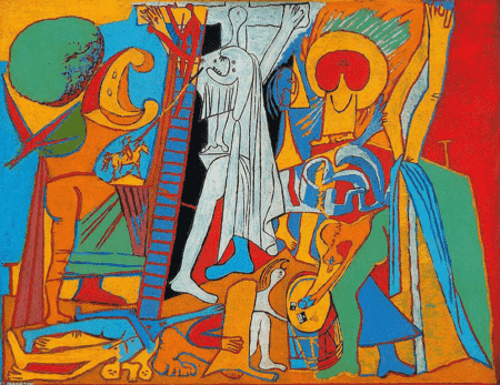 Die Kreuzigung von Pablo Picasso - Öl auf Leinwand - 50 x 65 cm - Reproduktion