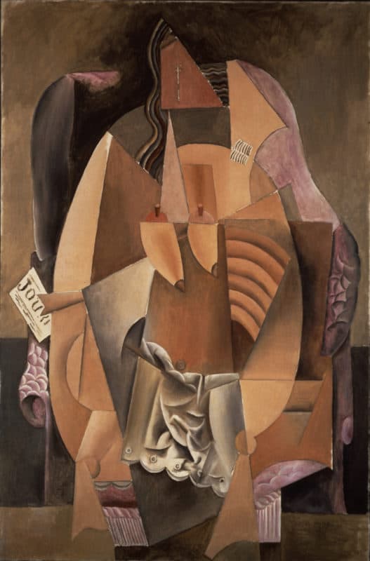 Pablo Picasso, 1913-14, Woman in a Chemise in an Armchair, Femme en chemise assise dans un fauteuil 