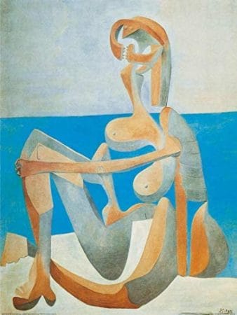 1art1 Pablo Picasso - Sitzende Badende Am Strand, 1930 Poster Kunstdruck 80 x 60 cm