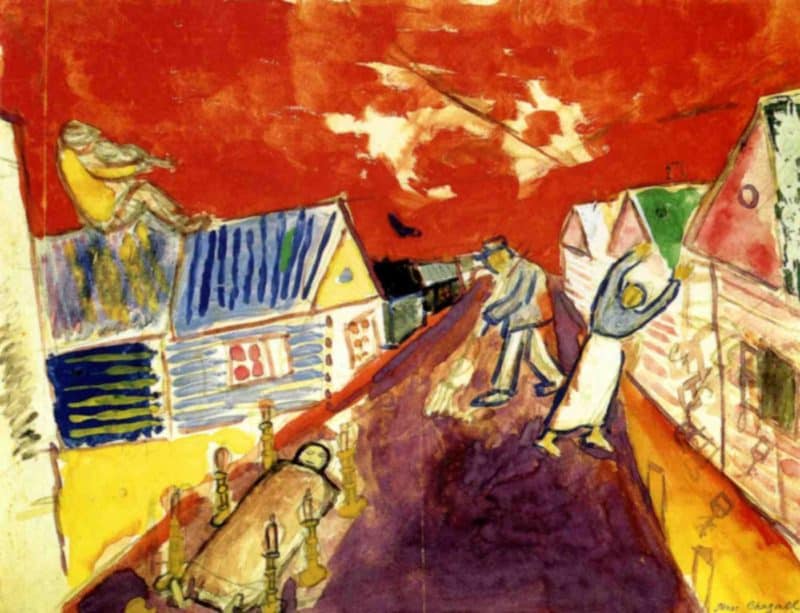 Tod (1911) von Marc Chagall