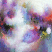 Abstraktes Bild „Connect“ von Nicole Geerlings-Cijs, Acryl auf Leinwand