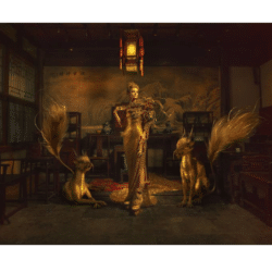 Surreal Fashion Fotografie „WOLVES OF BEIHAI” von Miss Aniela, limitierter Fine Art Giclée Print