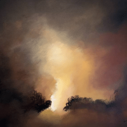 Abstraktes Acrylgemälde „Friends“ (2020) von Nina Enger