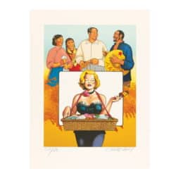 Pop Art Farblithografie "Ice Cream for Mao" (2004) von Erró (limitiert)