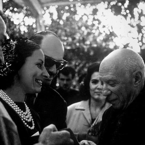 Harold Gramatges mit Alicia Alonso und Pablo Picasso, Nizza (1961)