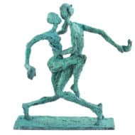 Bronze sculpture &quot;Close&quot; (2021) by Helge Leberberg