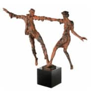Bronze sculpture &quot;Lovel pair balance&quot; by Vitali Safronov