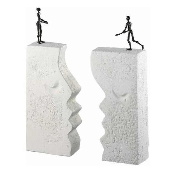 Wunderbare Skulpturen zum Thema Liebe, Verbundenheit und Freundschaft Kunstwerke kunst kaufen Skulptur Sehnsucht von Luise Kött-Gärtner, Bronze auf Steinguss