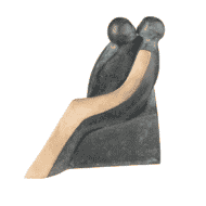 Bronzeskulptur "Liebe", aus der Serie "Harmonie" von Luise Kött-Gärtner