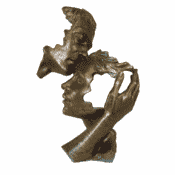 Emotionale Skulptur "Poesie der Liebe" von Angeles Anglada, Kunstguss in Steinoptik