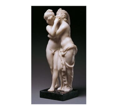 Skulptur "Amor und Psyche" (Reduktion), Museums-Replikat als Kunstguss