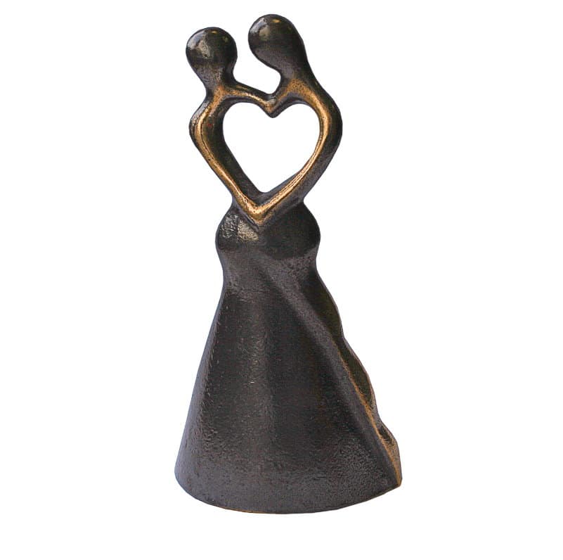 Wunderbare Skulpturen zum Thema Liebe, Verbundenheit und Freundschaft Kunstwerke kunst kaufen Bronzeskulptur Liebespaar von Bernardo Esposto