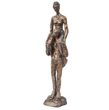 Bronzeskulptur "Huckepack" (2017) von Dagmar Vogt