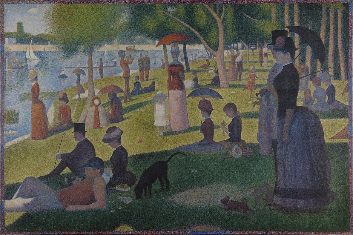 Ein Sonntag auf La Grande Jatte (A Sunday on La Grande Jatte) von Georges Seurat