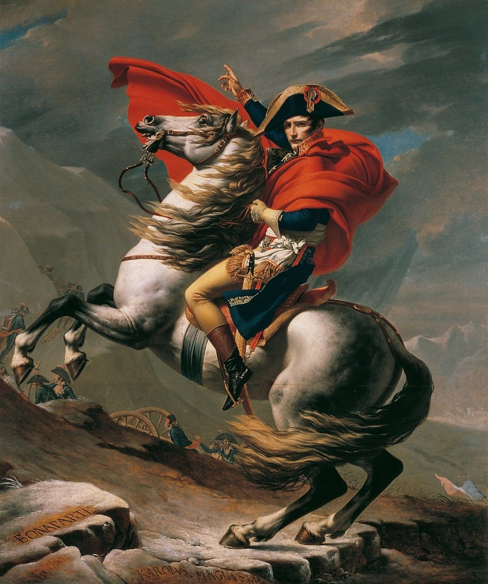 Napoleon überquert die Alpen (Napoleon Crossing the Alps) Jacques Louis David