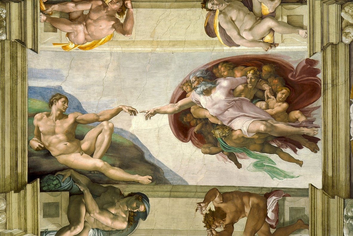 Die Erschaffung Adams (Creation of Adam) von Michelangelo Buonarroti