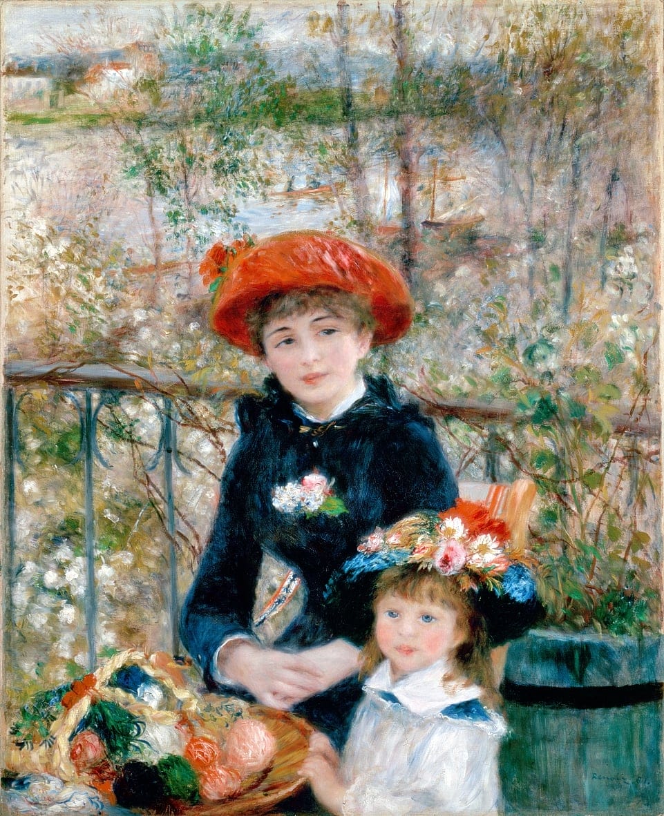 Die zwei Schwestern, Auf der Terrasse (The Two Sisters, On the Terrace) Pierre Auguste Renoir