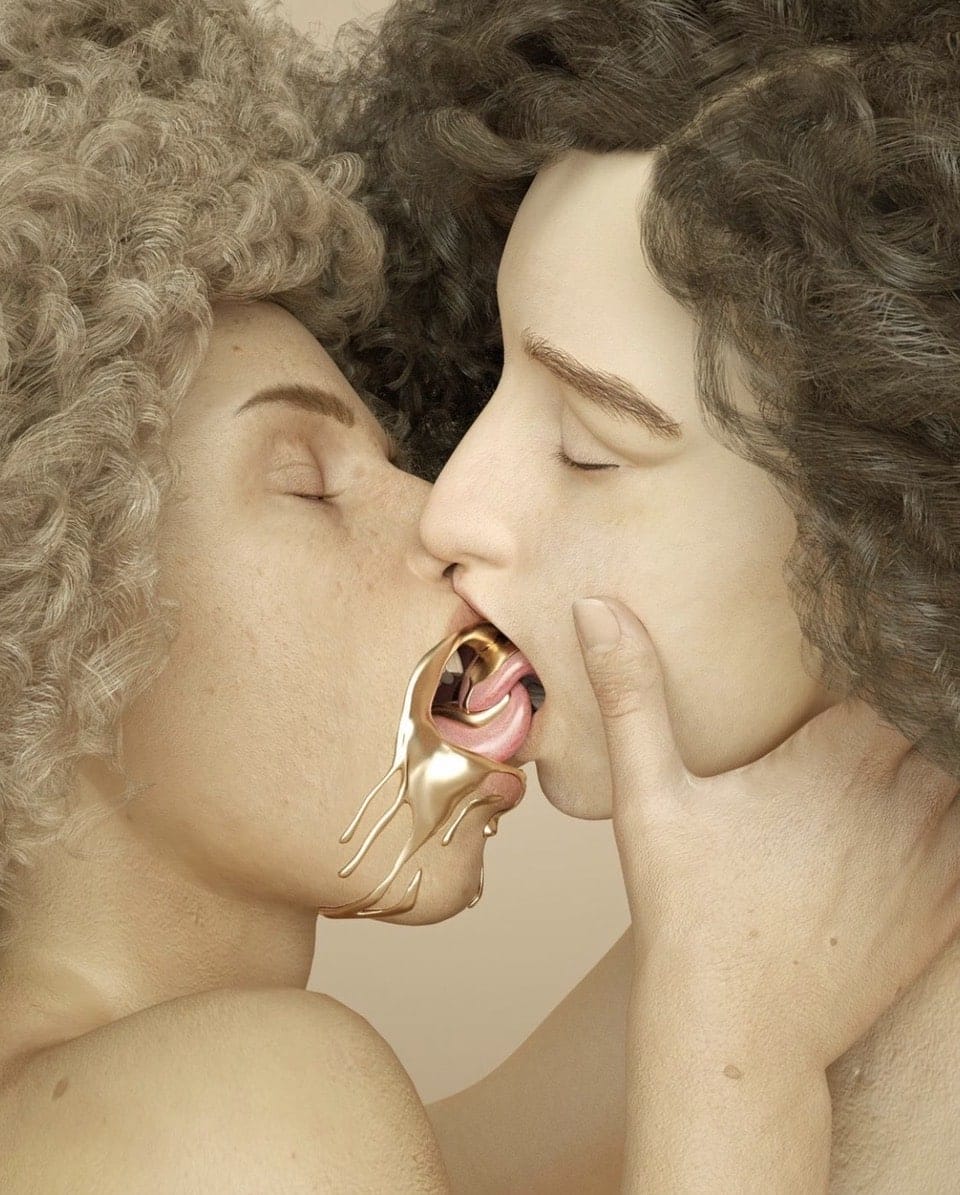 Sasha Katz' erotische 3d-Darstellungen von Frauen strahlen Sinnlichkeit und Intimität aus