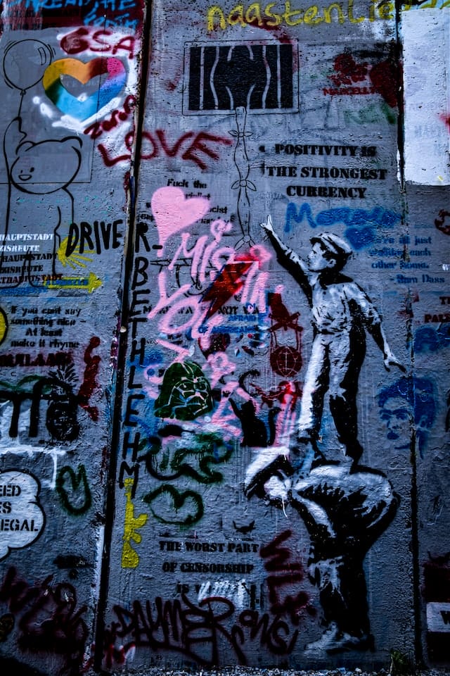 Graffiti von Banksy u.a., Palästina