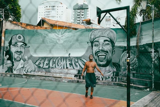 Urban City Street Art Szene aus São Paulo, Brasilien