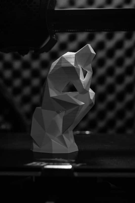 Skulpturen können per 3D Druck mit unterschiedlichen Materialien hergestellt werden