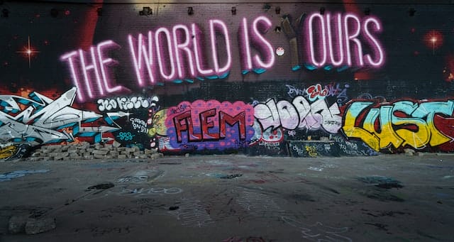Graffiti-Kunst als Mittel für eine Botschaft