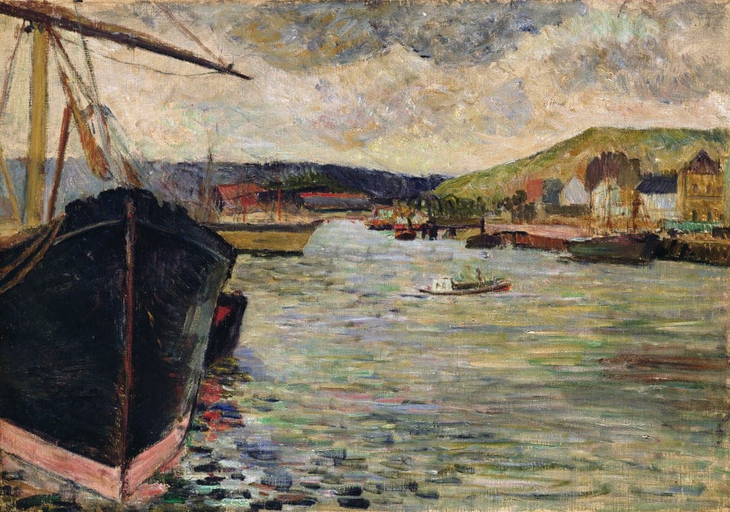 Hafen in Rouen von Paul Gauguin 