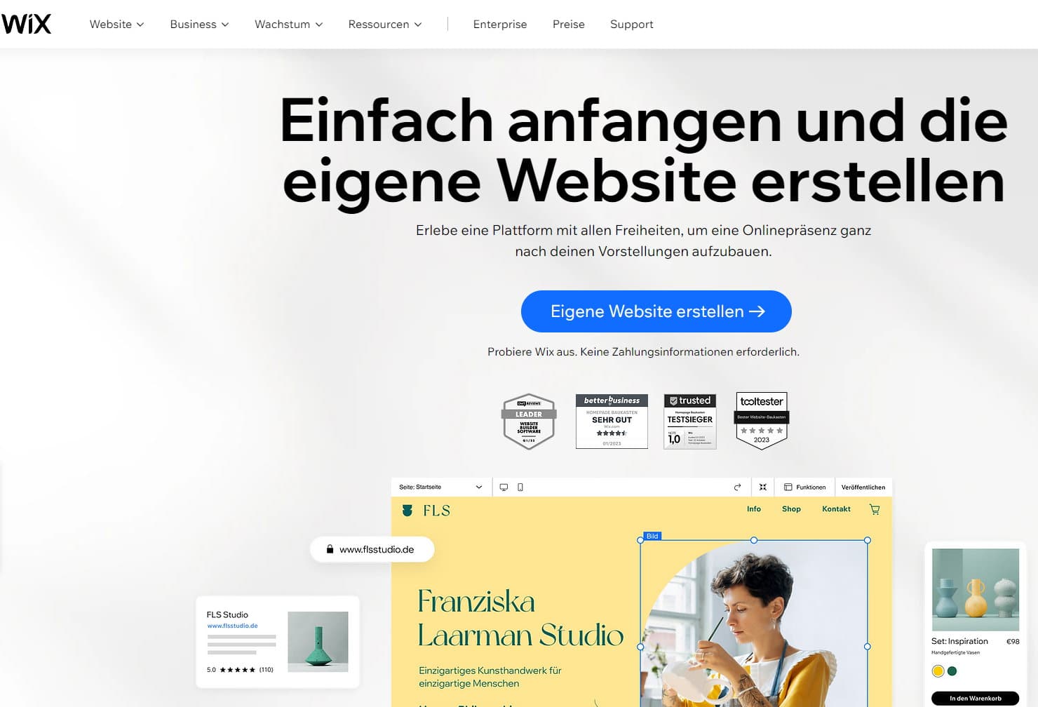 Website Builder wie Wix locken Anfänger oft mit kostenlosen Angeboten - Diese Baukasten-Systeme haben jedoch für den professionellen Einsatz entscheidende Nachteile