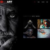 Professionelles Art Photography, Art Gallery & Artist Portfolio WordPress Theme von designthemes, gefunden auf ThemeForest