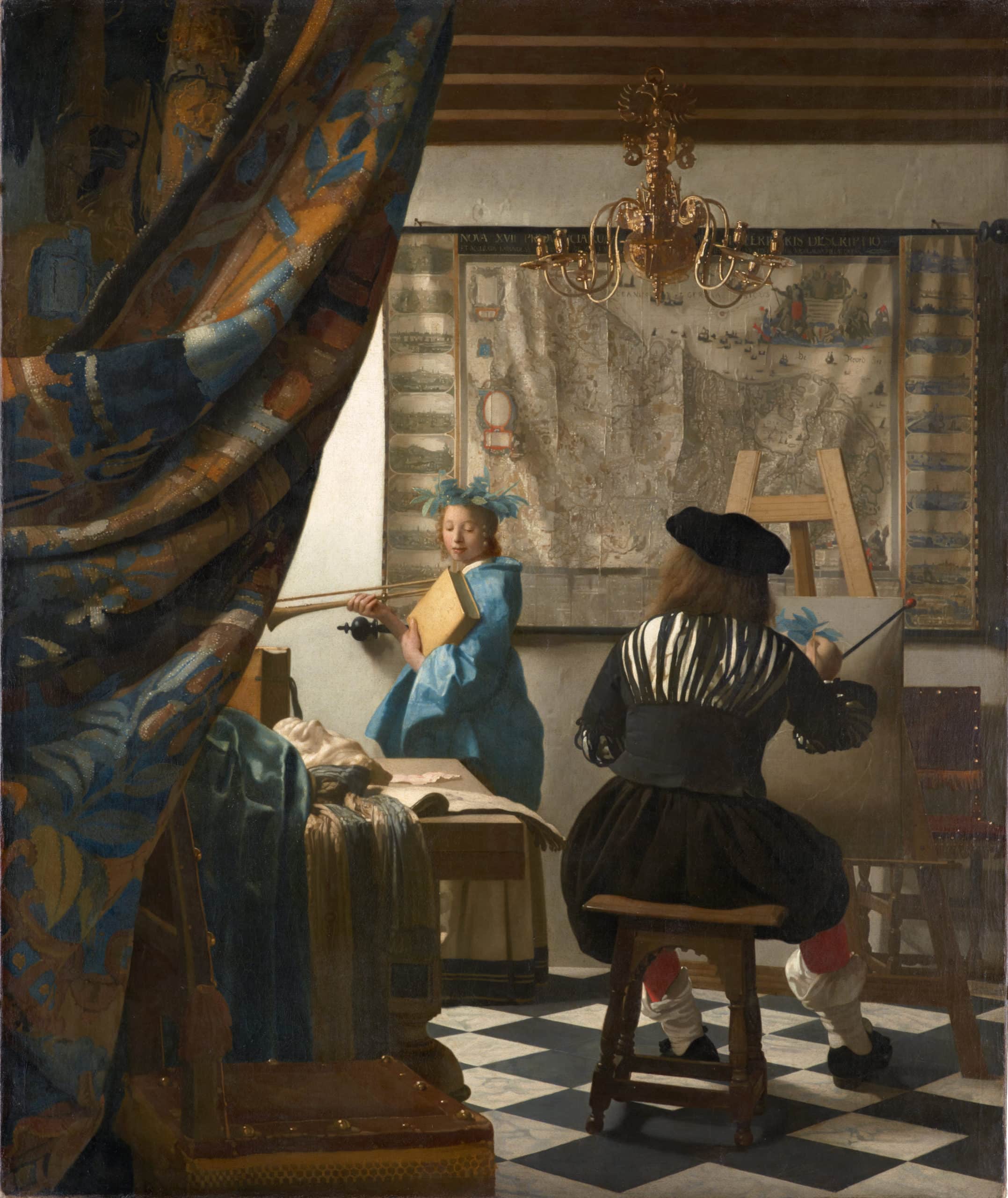 Die Malkunst ist ein Gemälde von Jan Vermeer, entstanden um 1664/1668 oder 1673, das durch seine Licht- und Schattenmalerei von höchster Qualität als eines der Hauptwerke des Künstlers gilt