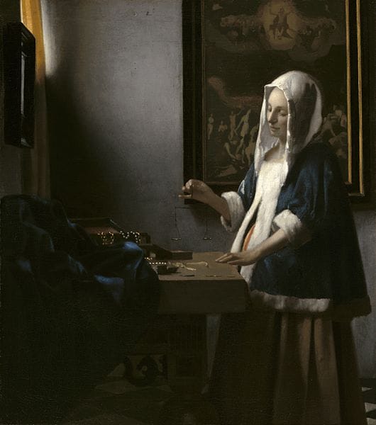 Johannes Vermeer: Die Perlenwägerin (1664)