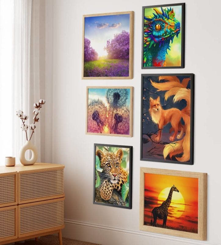 Je nach Anspruch, Vorlieben und Erfahrung sind beim Diamond Painting ganz unterschiedliche Motive möglich