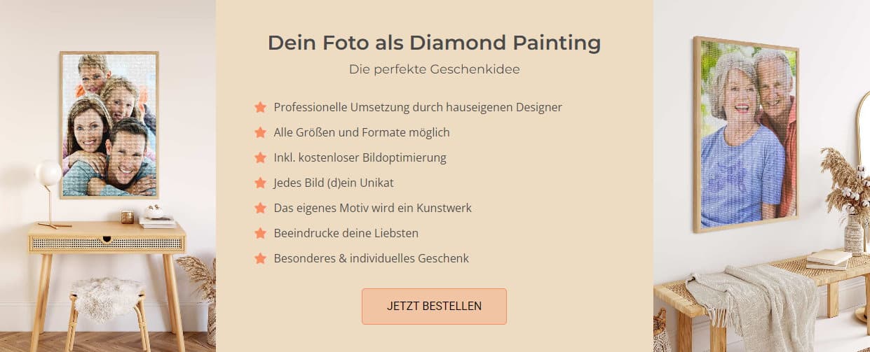 Eigenes Foto als Diamond Painting