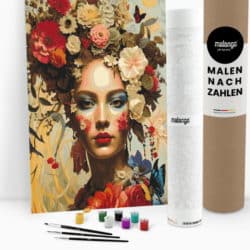 With a paint-by-numbers kit, you can get started right away